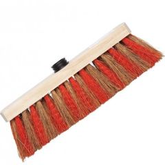 Balai avec brosse en coco et douille vis.