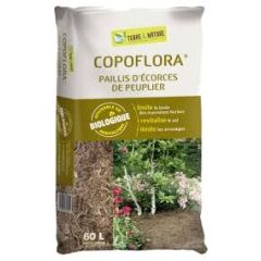 Sac de paillis d'écorces de peuplier.