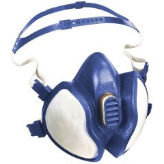 Masque de protection contre poussières et vapeurs organiques, inorganiques et gaz acides.